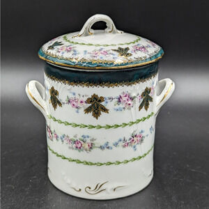 Vintage Porcelain Hand Painted Made In Austria Condensed Milk Container